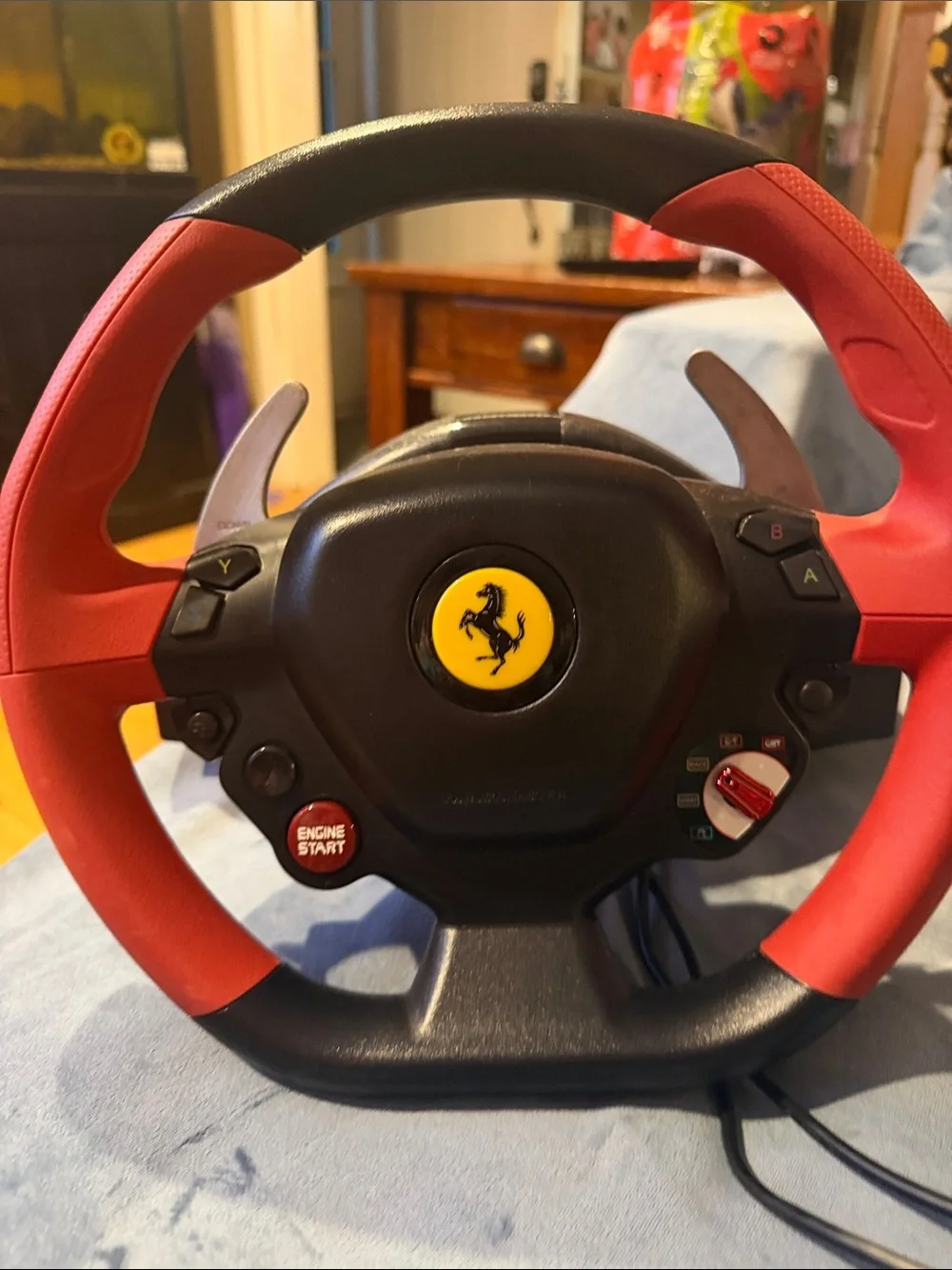 Ferrari Red and Black Racing Wheel Controller with Pedals Xbox controllers